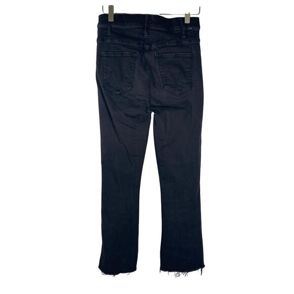 Mother The Hustler Ankle Fray Jeans in Not Guilty washed black women’s 27 - Picture 5 of 16